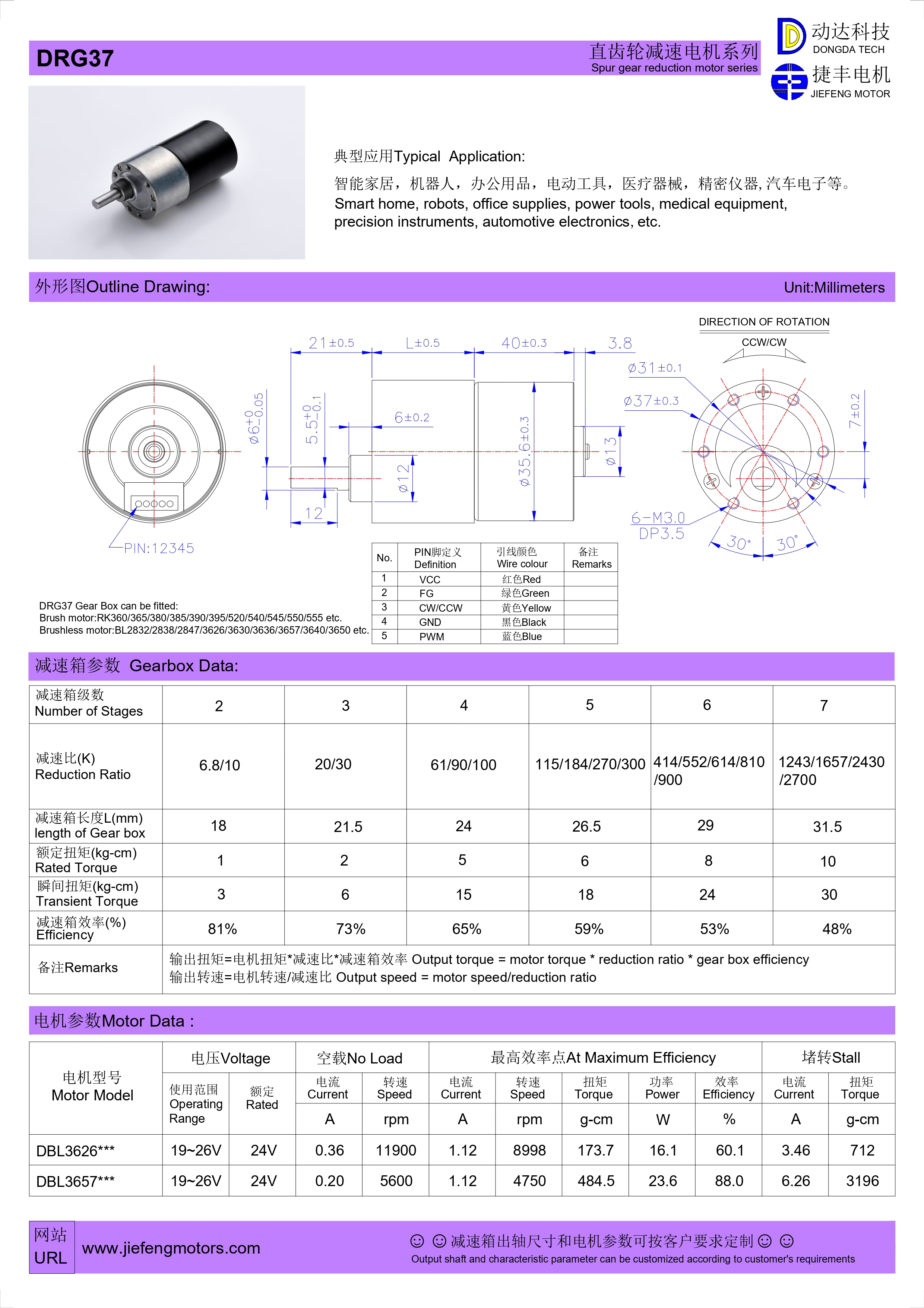 small gear motor